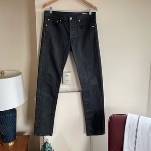 Rag & Bone Coated Black Jeans